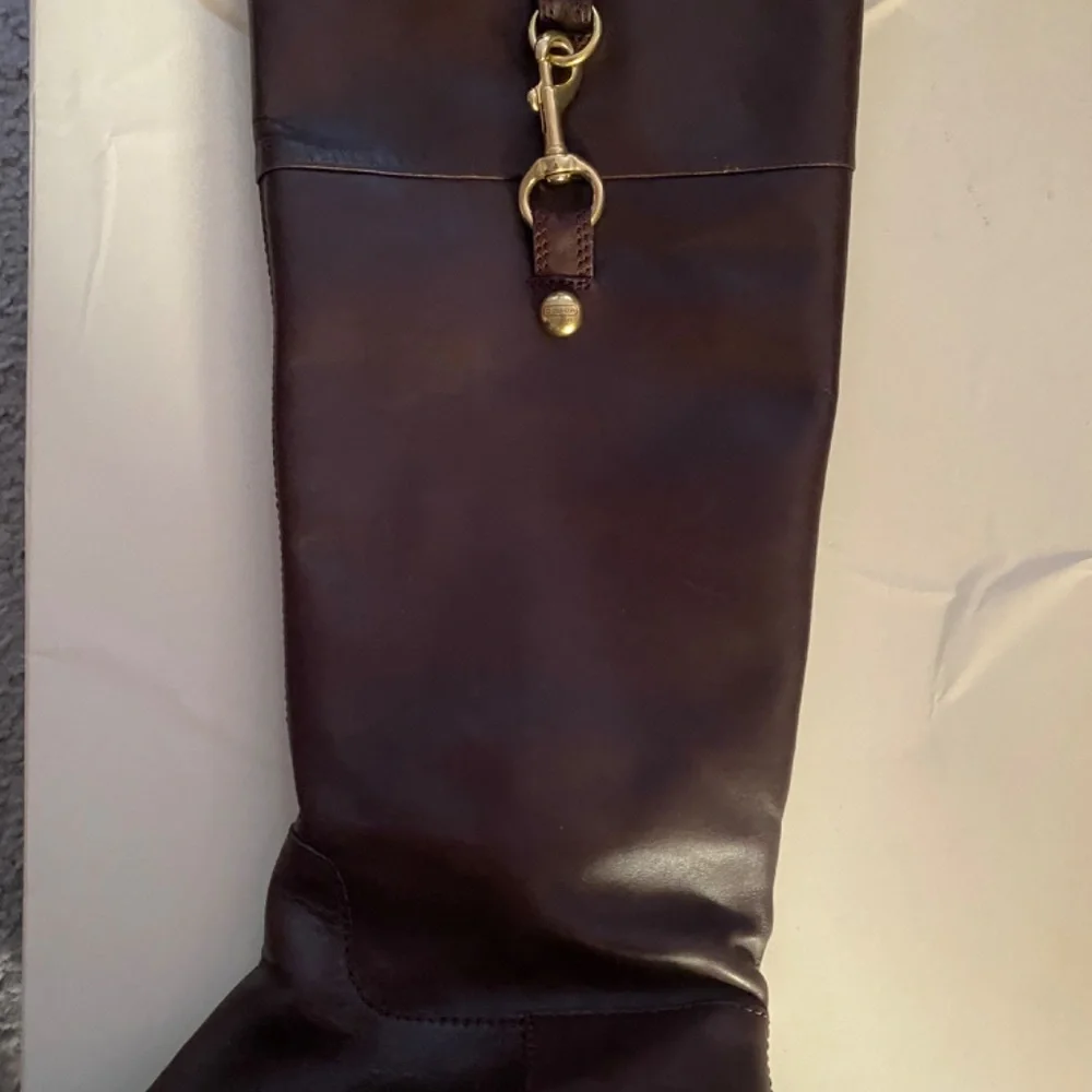 Coach Brown Soft Leather Tall Boots - Picture 6 of 7